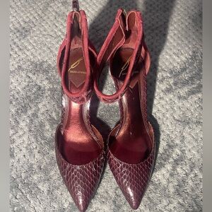Brian Atwood Maroon Heels Size 6 1/2